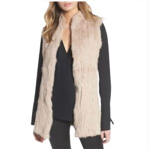 NWOT LOVE TOKEN Gorgeous Rabbit Fur Vest